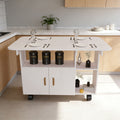 Modern Folding Dining Table With Wheels Drawer