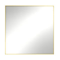 Modern Framed Bathroom Vanity Mirror With Aluminum Frame Hd Shatter Resistant Anti Corrosion Wall Mirror