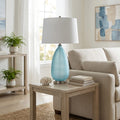 Modern Frosted Table Lamp With Curved Base 30.0