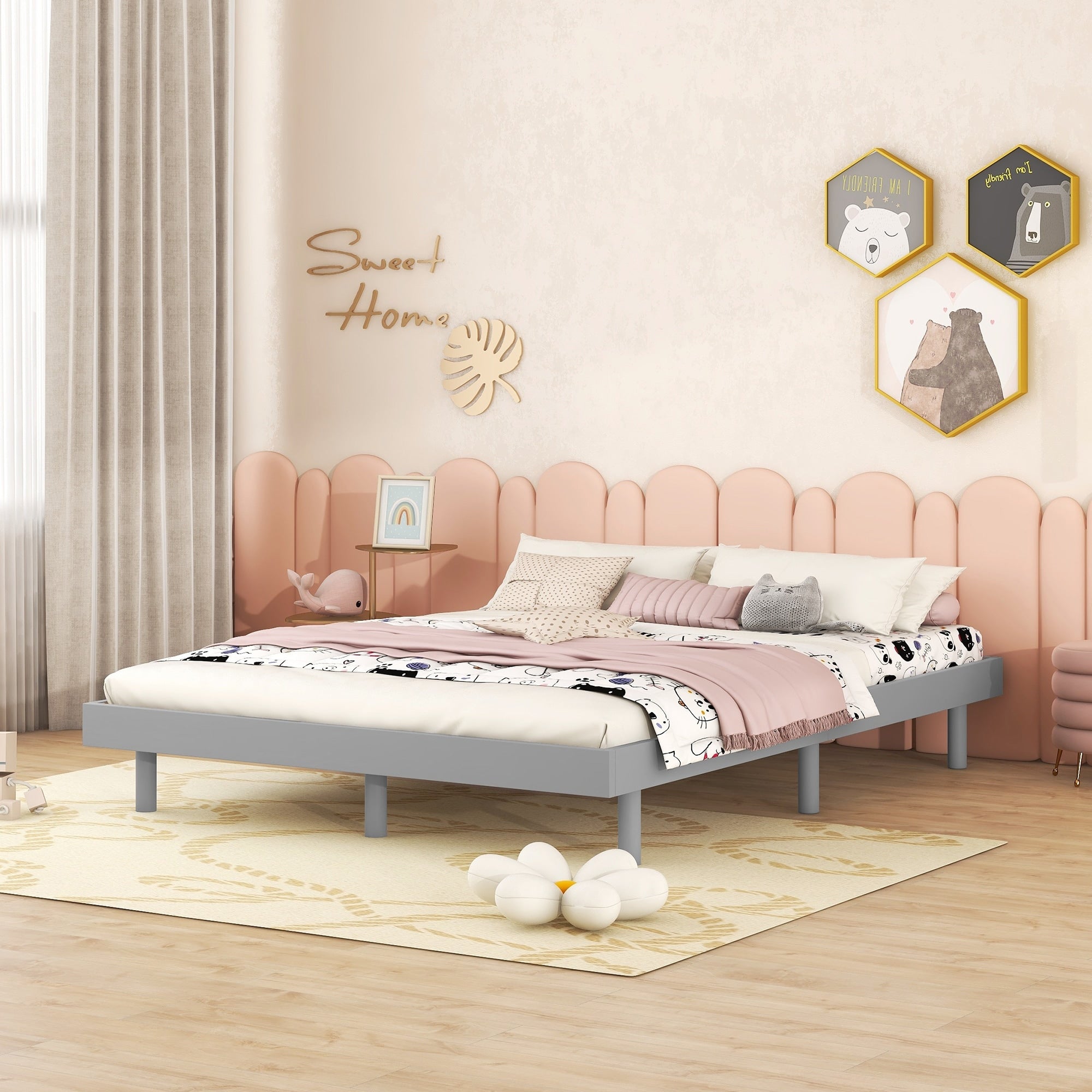 Modern Full Floating Platform Bed Frame Full Platform Bed