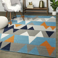 Modern Geometric Abstract Geometric Area Rug