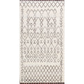Modern Geometric Oriental Moroccan Wool Area Rug Hand Knotted 50 X 79