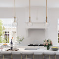Modern Contemporary Pendants Hanging Ceiling Rods Lighting Fixture Gold W6 Xh12