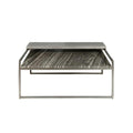 Modern Grey And Sand Natural Stone Top Coffee Table