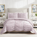 Modern Heirloom Emily Texture Comforter Set Purple