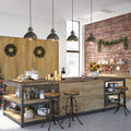 Lnc Blackened Steel 1 Light Pendant Light