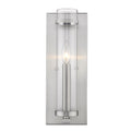 Modern Industrial Nickel Shelf Candle Wall Sconce
