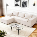 Modern L Shaped Cloud Modular Sectional Sofa With Chaise Lounge