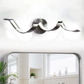 Modern Led Bathroom Vanity Lights 24 Dimmable Bathroom Lighting Fixture Over Mirror 15W Spiral Design Led Wall Light Fixtures