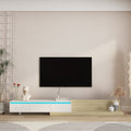Modern Led Tv Stand For Living Room Bedroom Extendable Tv Console With Drawers