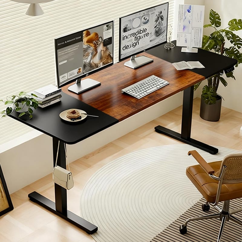 Modern Lift Up Desk Electric Standing Desk Height Adjustable Desk For Home And Office Computer Table Gaming Desk