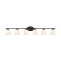 Acroma Modern Multi Light Bathroom Vanity Light Over Mirror With White Shades