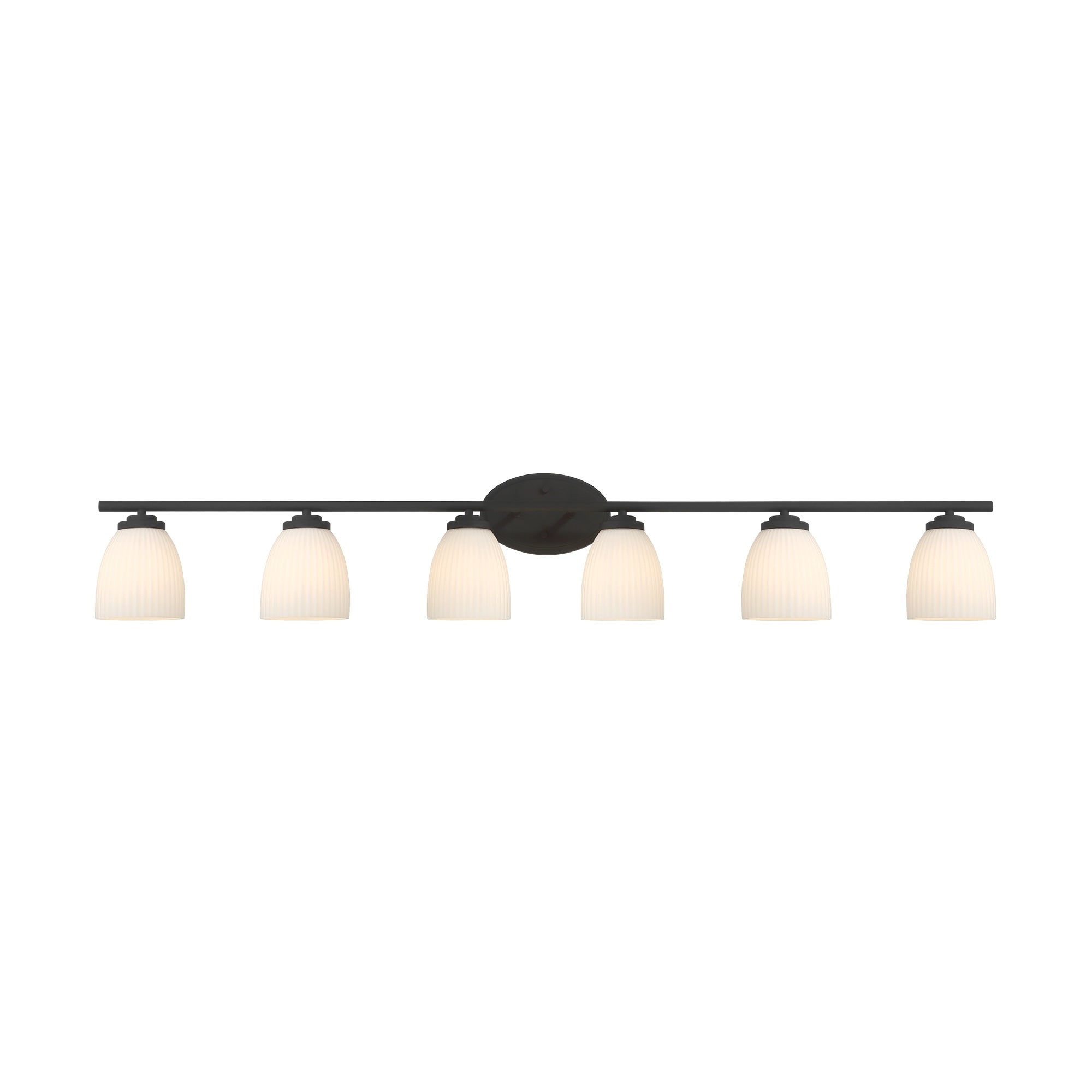 Acroma Modern Multi Light Bathroom Vanity Light Over Mirror With White Shades