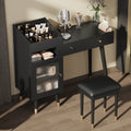 Modern Makeup Vanity Desk With Drawers Cabinet Charging Port