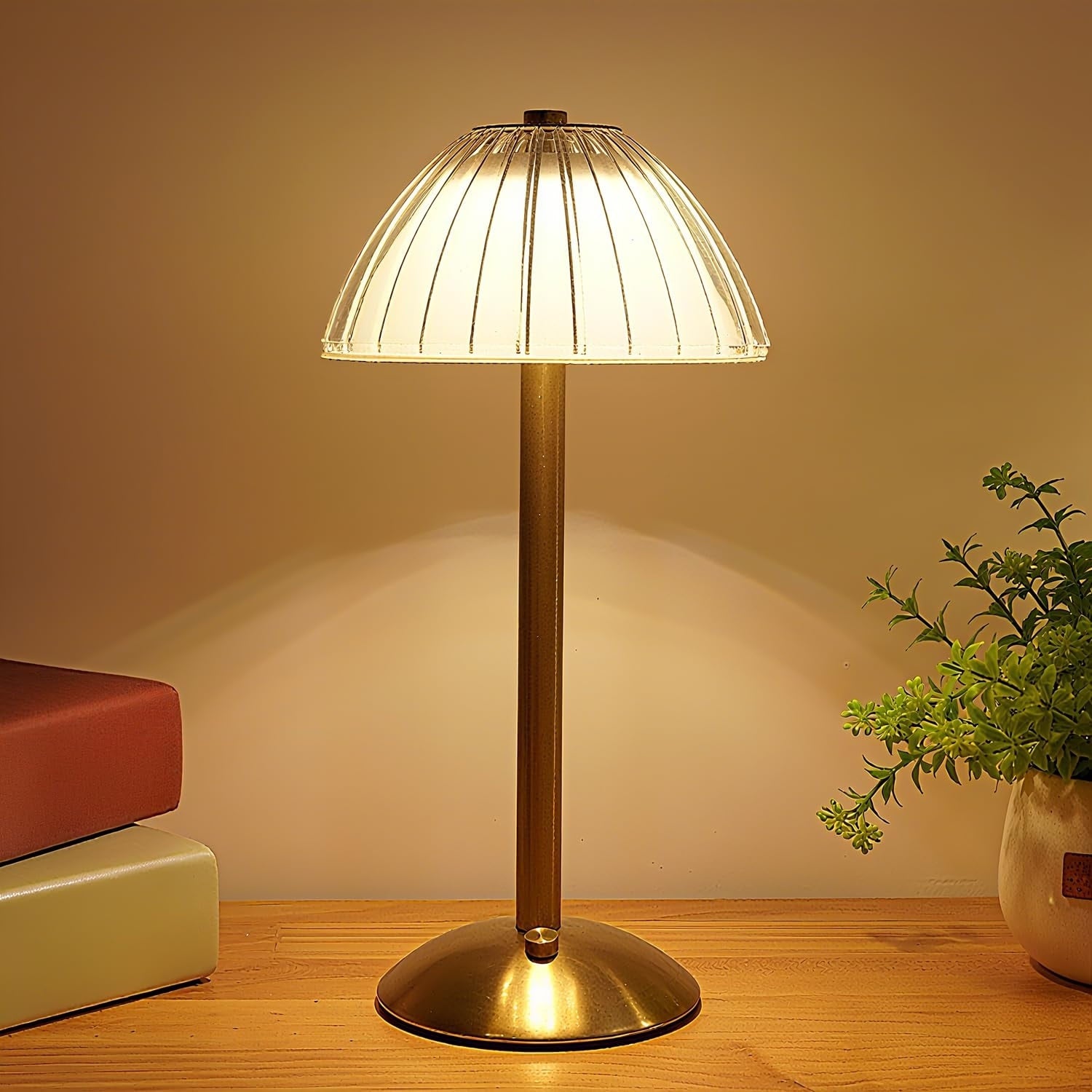 Modern Metal Cordless Table Lamp With Dimmable Led Technology