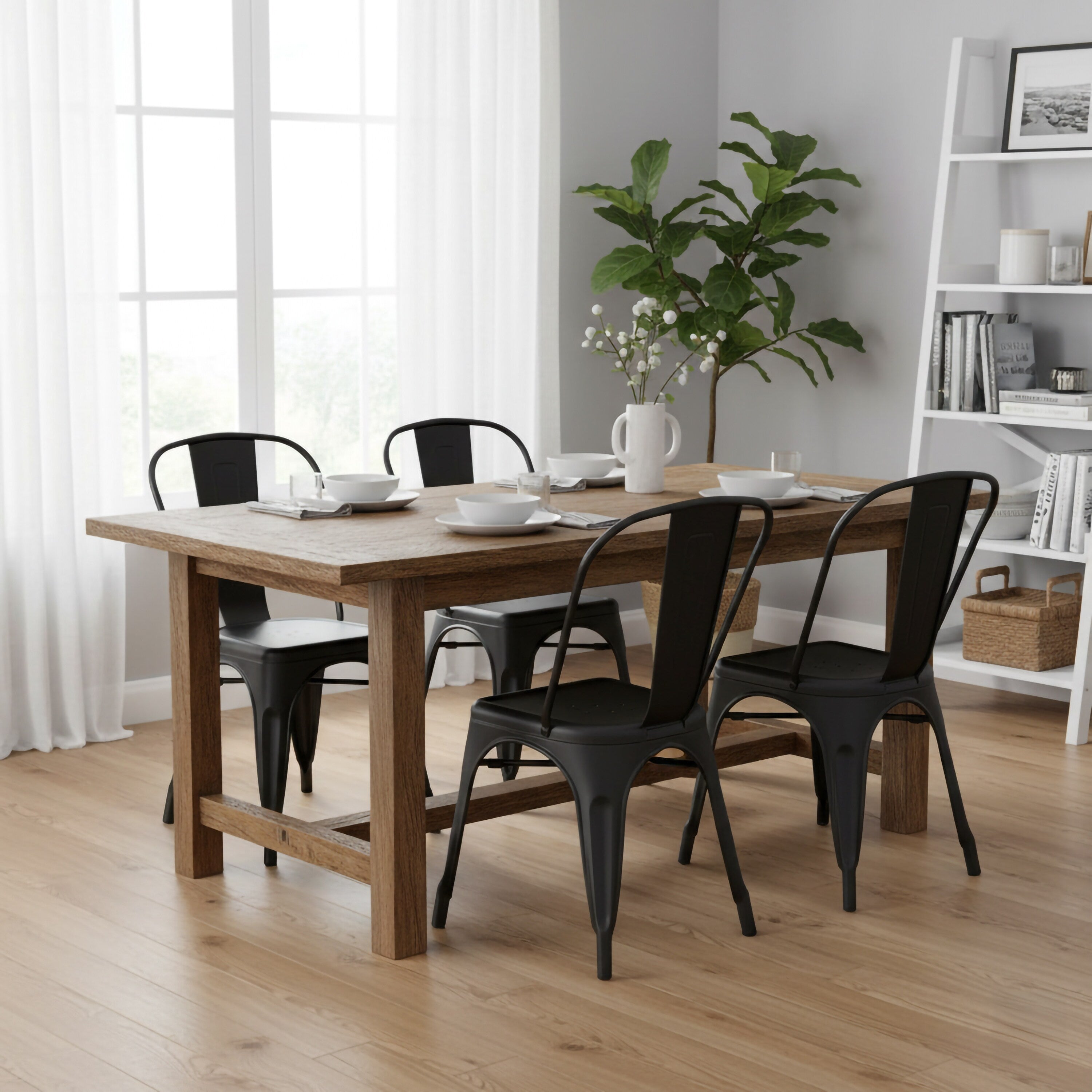 Modern Metal Dining Room Kitchen Bar Chair Set Of 2
