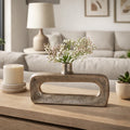 Modern Metal Open Cut Out Bud Vase Short Flower Vase