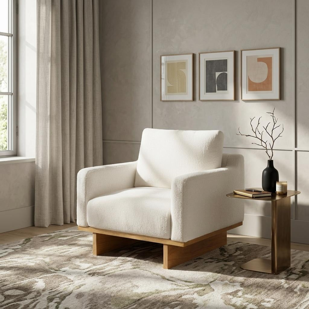 Modern Minimalist Accent Chair By Harper Bright Designs