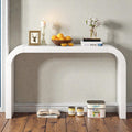 Modern Minimalist Console Table Rectangular Slim Entryway Table With Sled Base Lightweight Stable For Living Room Hallway