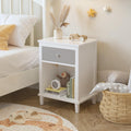 Modern Minimalist Nightstand With One Drawer One Shelf
