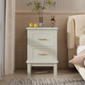 Modern Nightstand With 2 Drawers Bedroom Bedside Table