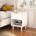 Modern Nightstand With One Drawer And Open Shelf