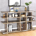 Modern Open Design Industrial Rustic Display Bookcase