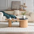 Modern Oval Luxury Coffee Table Sophisticated Living Room Center Table