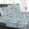 Modern Paisley 4 Piece Patterned Deep Pocket Sheet Set