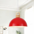 Modern Plug In Dome Pendant Light 1 Light Inline Switch Available In Multiple Colors