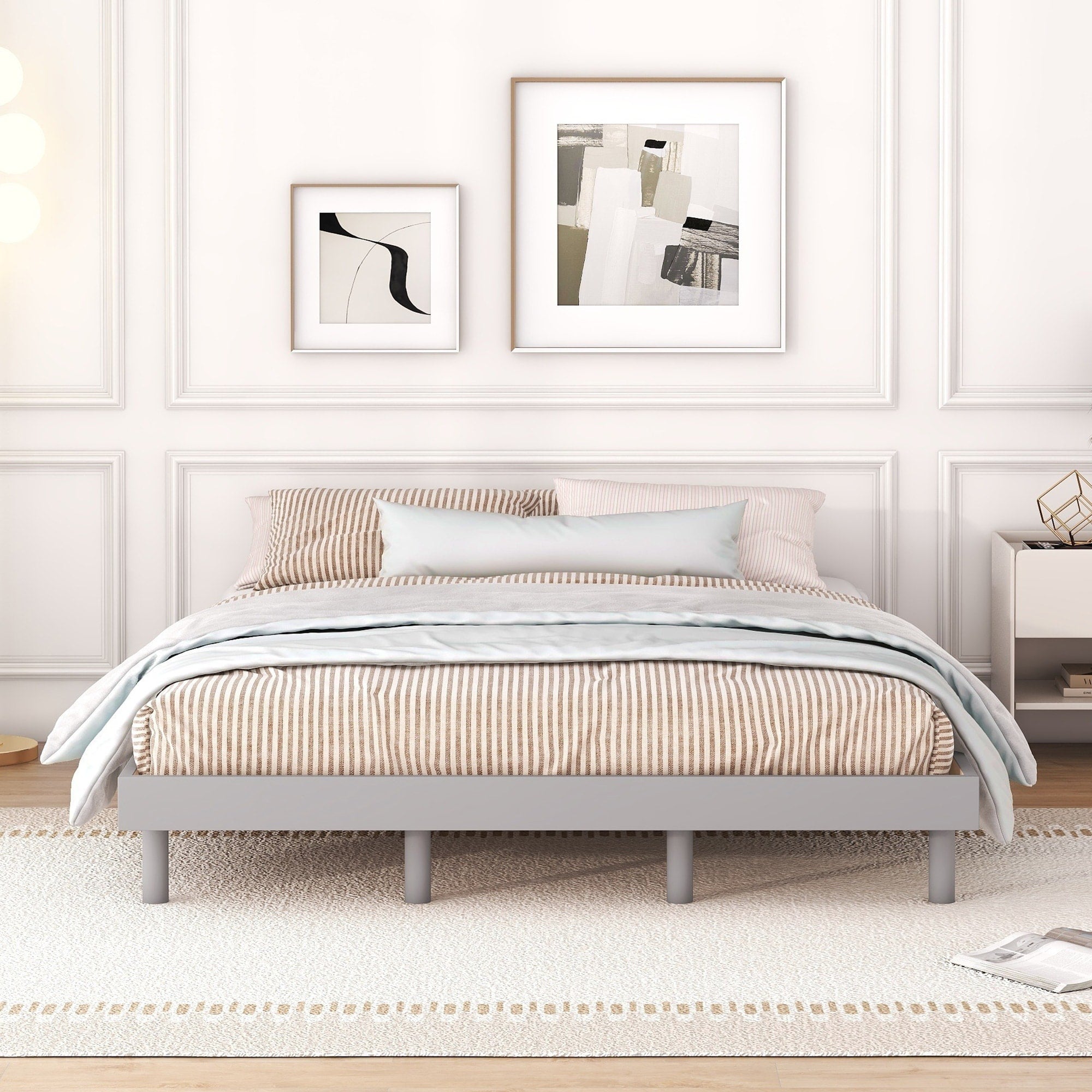 Modern Queen Floating Platform Bed Frame Queen Platform Bed