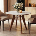 Modern Round Dining Table 31.5 Sintered Stone Kitchen Table