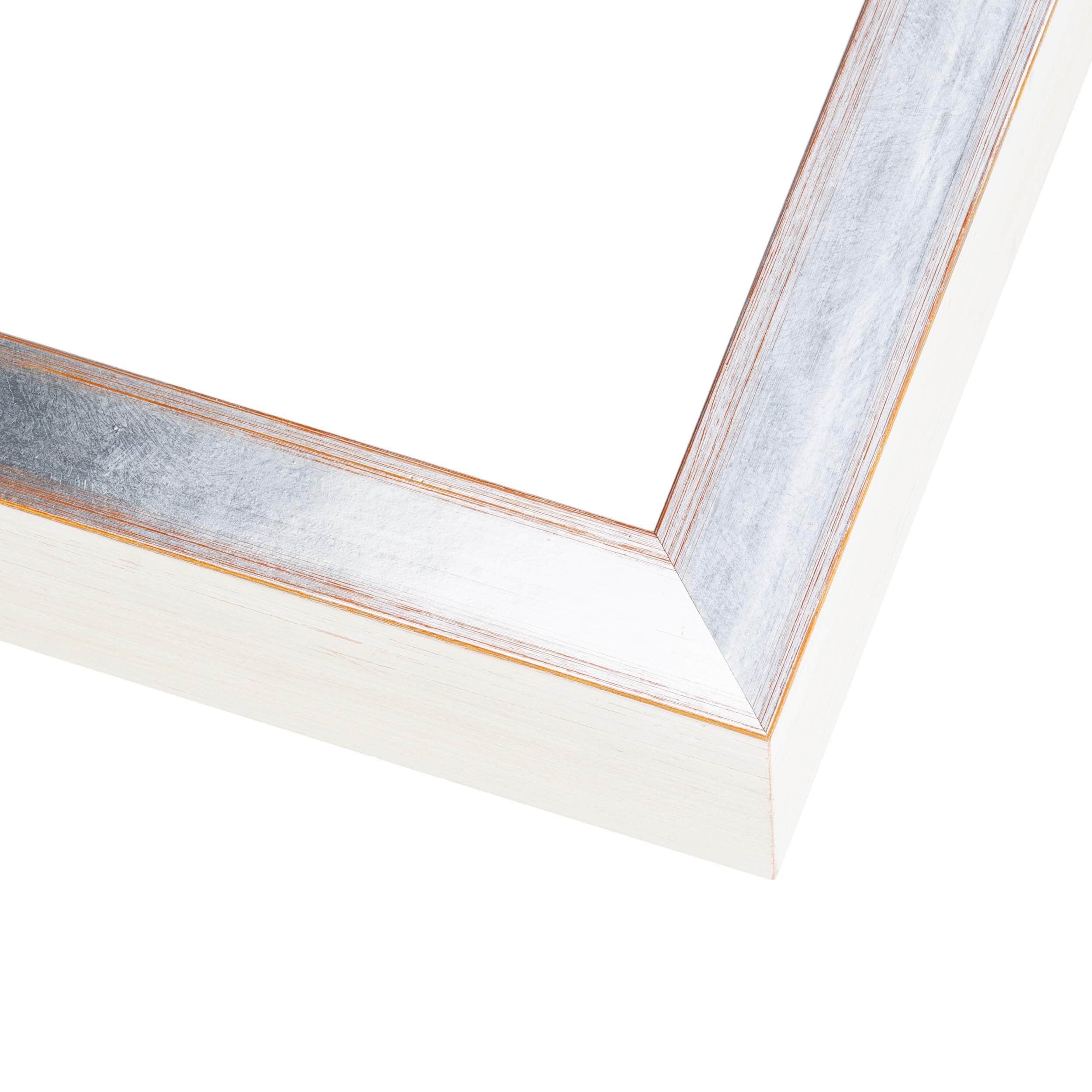 Modern Shadow Box 1.5 Depth White Picture Frame Uv Acrylic Backing Hanging Hardware