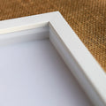 Modern Shadow Box 1 Depth White Picture Frame Uv Acrylic Backing Hanging Hardware