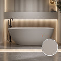 Modern Solid Surface Freestanding Bathtub Deep Soaking Comfort By Gdfstudio