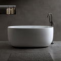 Modern Solid Surface Freestanding Bathtub Ergonomic Soaking Comfort By Gdfstudio 47