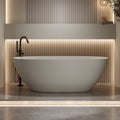 Modern Solid Surface Freestanding Bathtub Ergonomic Soaking Design By Gdfstudio