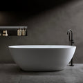 Modern Solid Surface Freestanding Bathtub Thick Edge Soaking Design By Gdfstudio