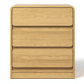 Modern Storage 3 Drawer Nightstand For Bedroom Nursery Living Room