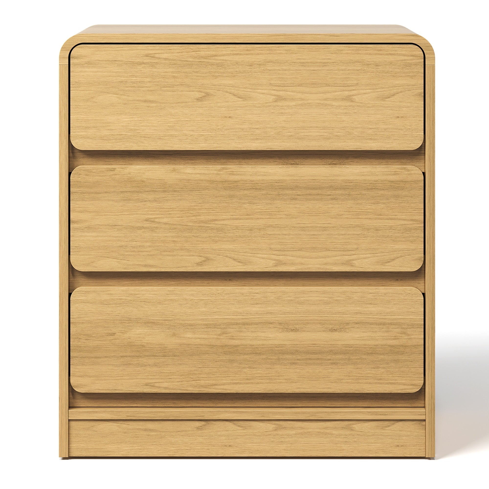 Modern Storage 3 Drawer Nightstand For Bedroom Nursery Living Room
