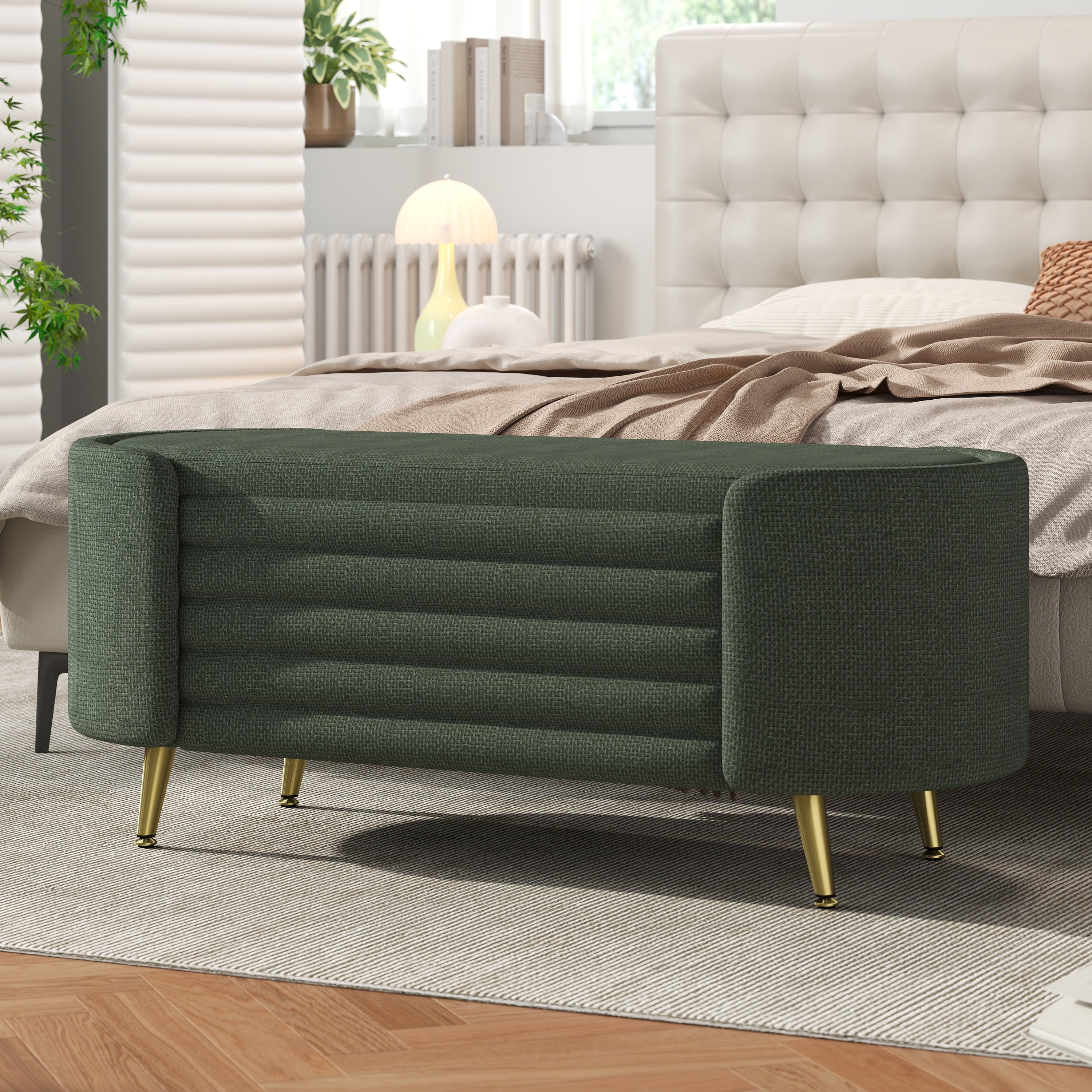Modern Storage Bench End Of Bed Bench