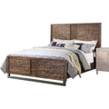 Modern Style Wooden Queen Bed Brown