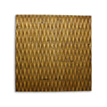 Modern Style Wooden Wall Decor With Patterned Carving Small Gold