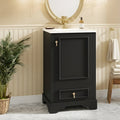 Modern Style Compact Vanity With Smart Storage