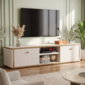 Modern Tv Stand With 2 Drawers And Cable Management For Tvs Up To 65 Inches Entertainment Center For Living Room