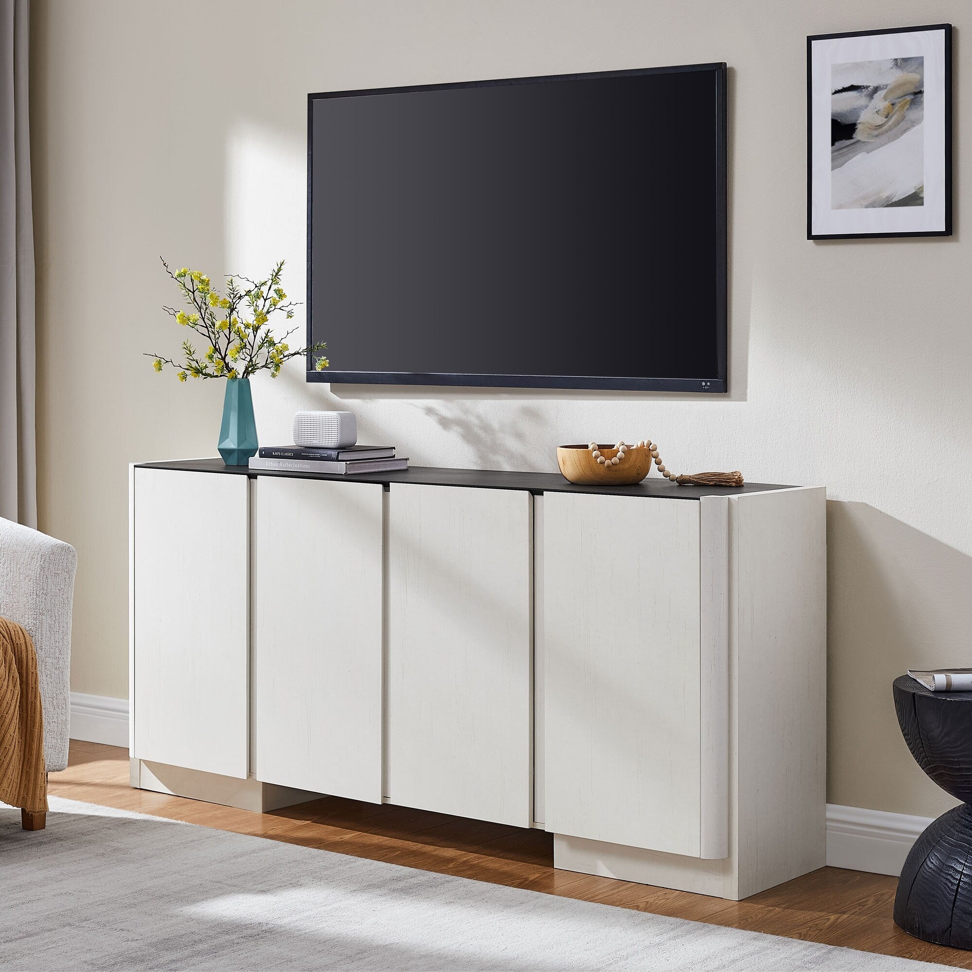 Modern Tv Stand Entertainment Center Media Console For Tvs Up To 75