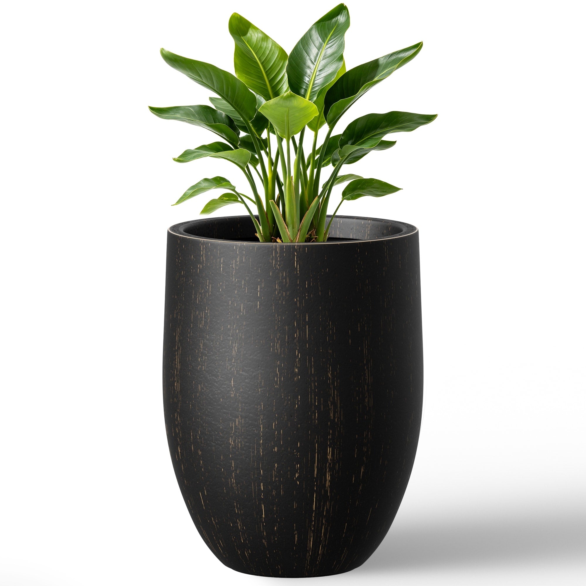 21.5 H Tall Round Concrete Plant Pot With Drainage