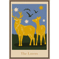 Modern Tarot Card Poster By Alina Shulhouskaya Framed Canvas Wall Art