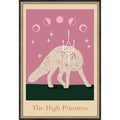 Modern Tarot Priestess Poster By Alina Shulhouskaya Framed Mounted Canvas Wall Art Print
