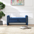 Modern Teddy Upholstered Bed End Bench With Storage And Arms
